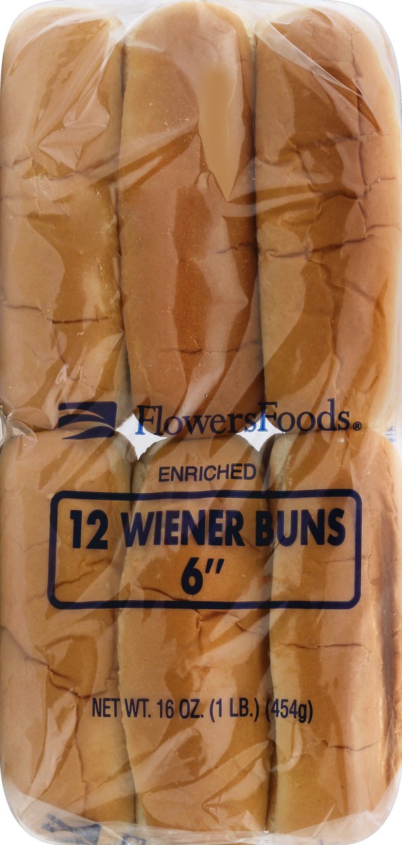 slide 3 of 6, Flowers Foods Wiener Buns 12 ea, 12 ct