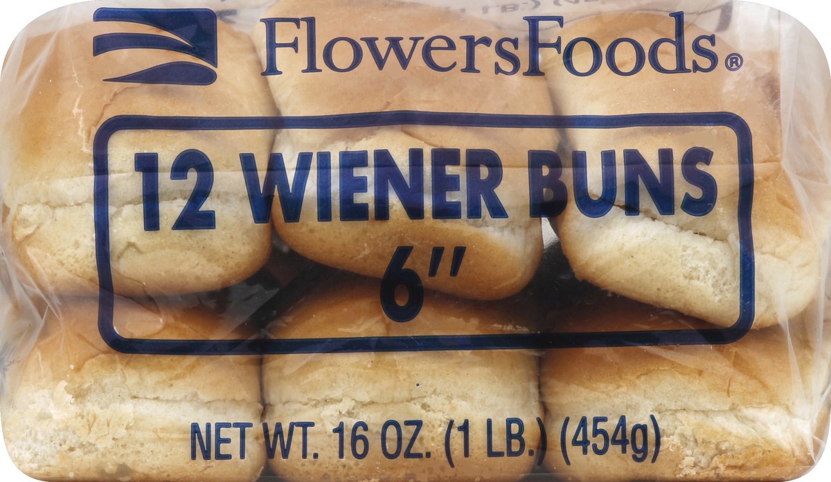 slide 1 of 6, Flowers Foods Wiener Buns 12 ea, 12 ct