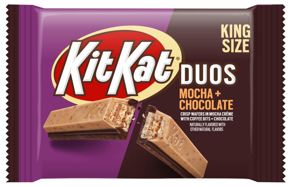 slide 1 of 1, KIT KAT Duos Mocha Chocolate King Size Candy Bar, 3 oz