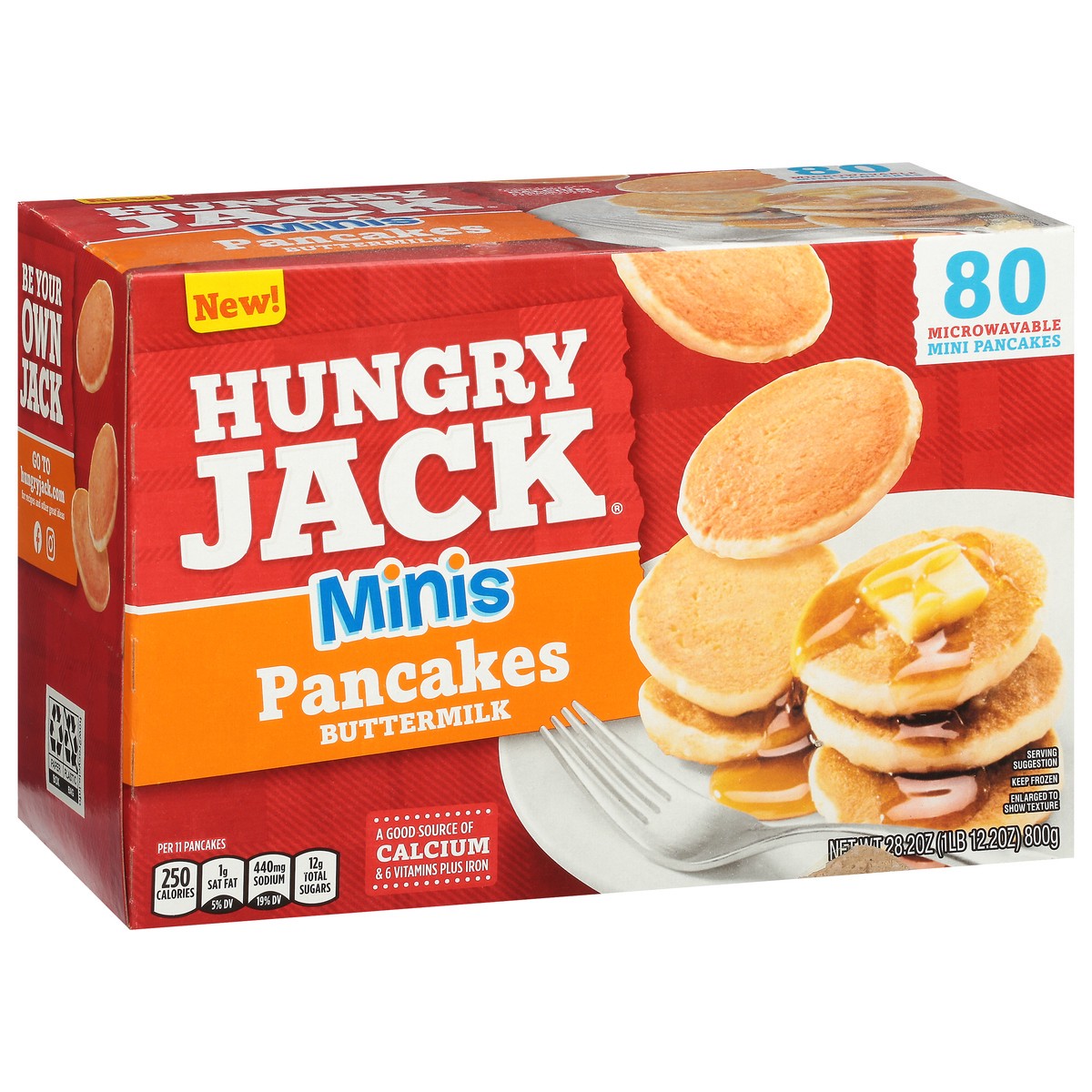 slide 2 of 9, Hungry Jack Buttermilk Pancakes Minis 28.2 oz, 28.2 oz