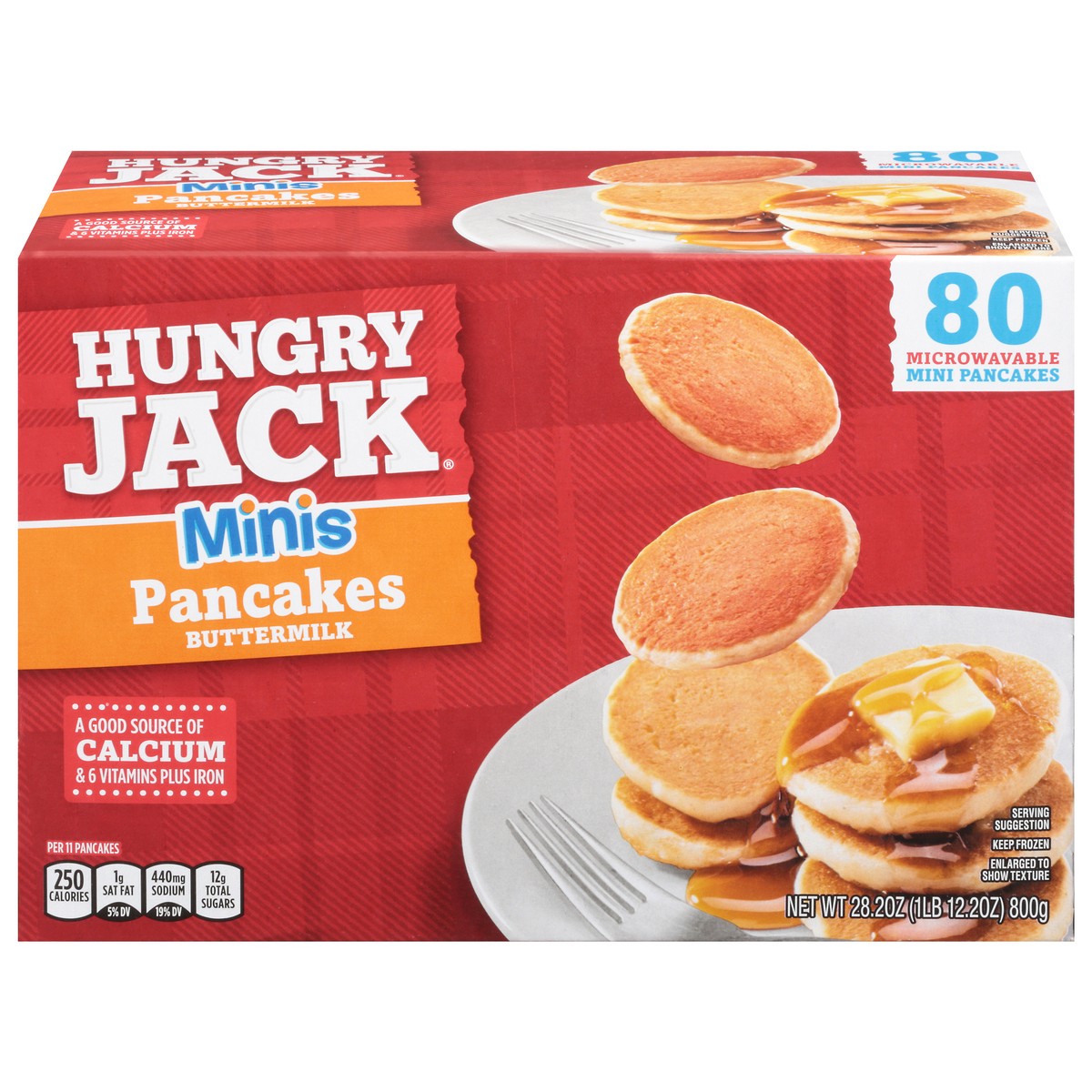 slide 1 of 1, Hungry Jack Minis Buttermilk Pancakes 80 ea, 80 ct