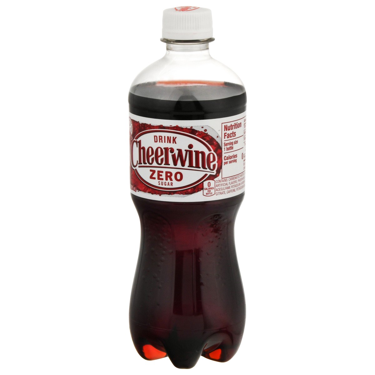 slide 9 of 9, Cheerwine Zero Sugar Soda 20 fl oz, 20 fl oz