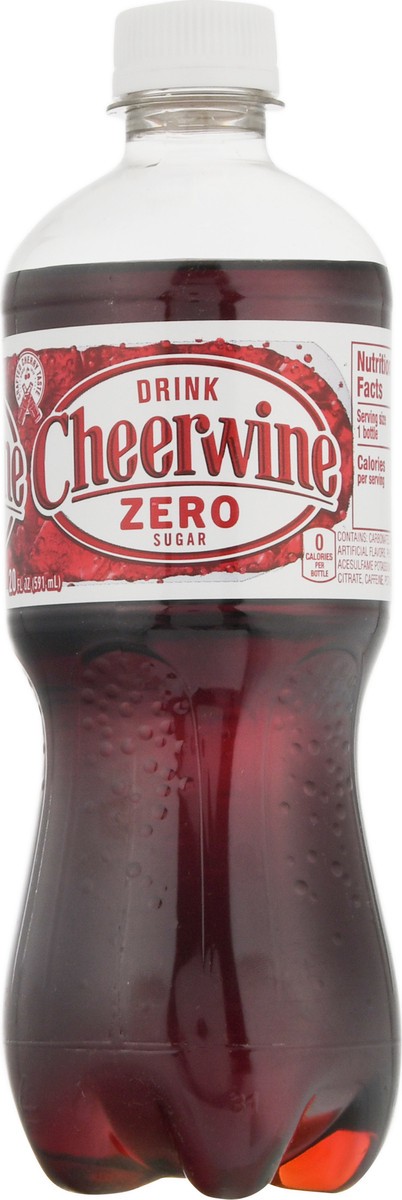 slide 4 of 9, Cheerwine Zero Sugar Soda 20 fl oz, 20 fl oz