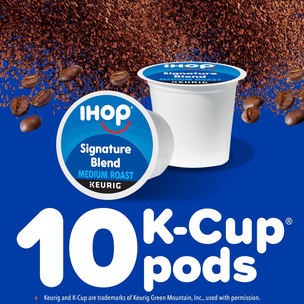 slide 6 of 6, IHOP Medium Roast Signature Blend Keurig K-Cup Coffee Pods, 10 ct Box, 3.40 oz