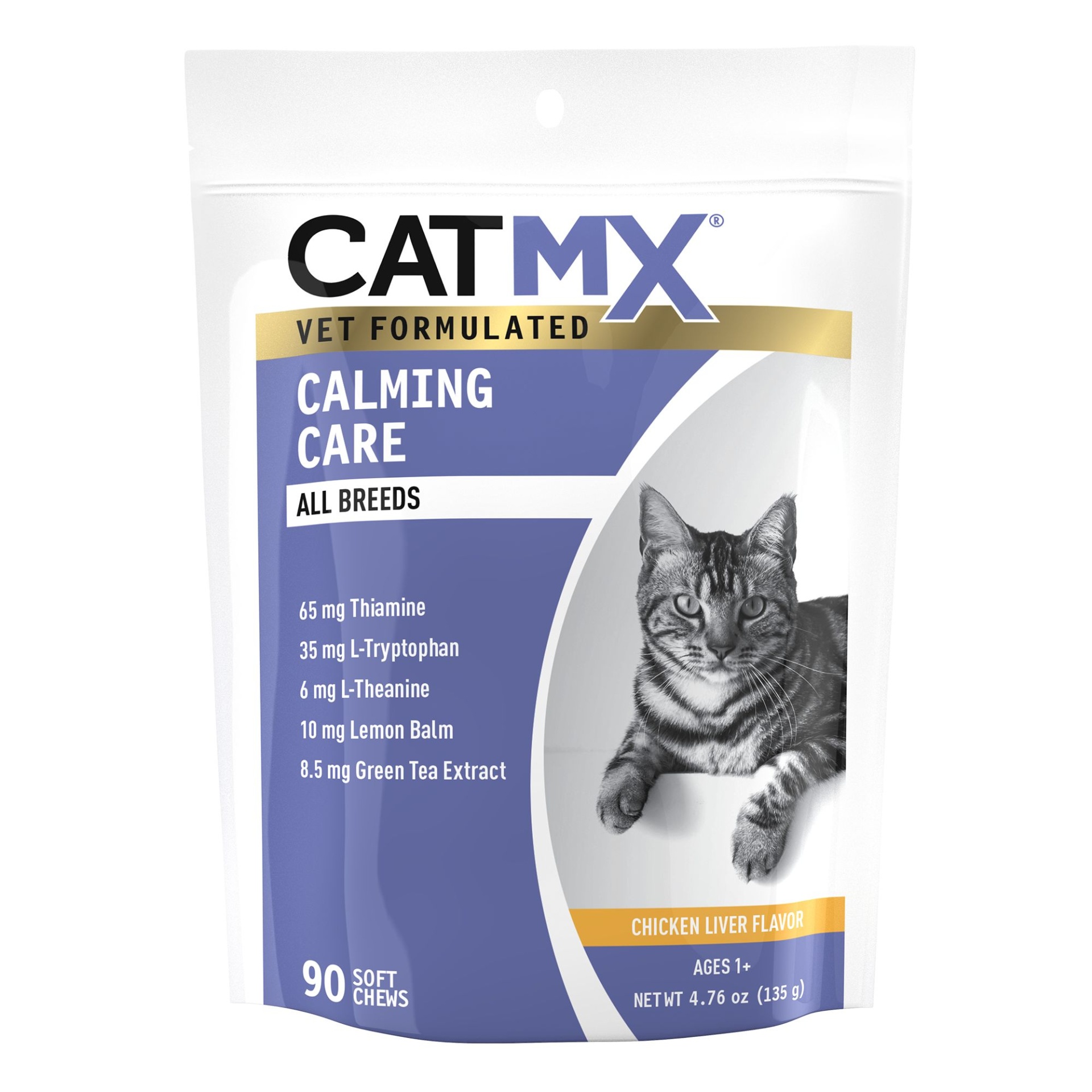 slide 1 of 1, Cat MX Calming Care Soft Chews, 90 ct