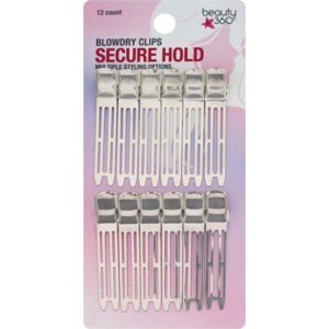 slide 1 of 1, Beauty 360 Secure Hold Blowdry Clips, 12 ct