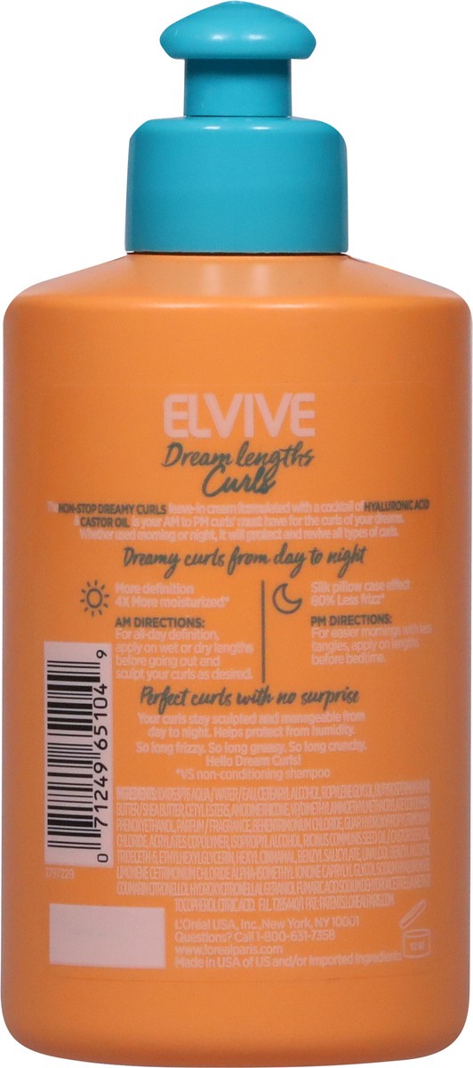 slide 4 of 9, L'Oréal Dream Lengths Curls Non-Stop Dreamy Curls Leave-In Cream 10.2 fl oz, 10.20 fl oz