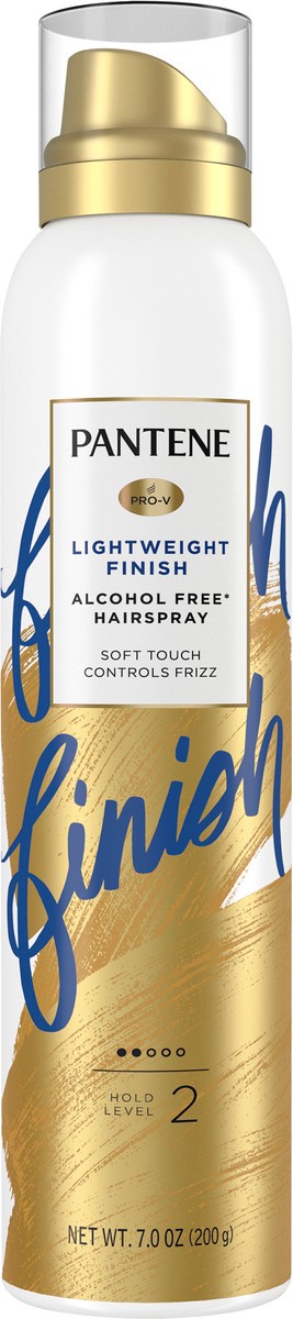 slide 1 of 9, PANTENE Pro-V Lightweight Finish Alcohol Free* Level 2 Hairspray, 7.0 oz, 7 oz