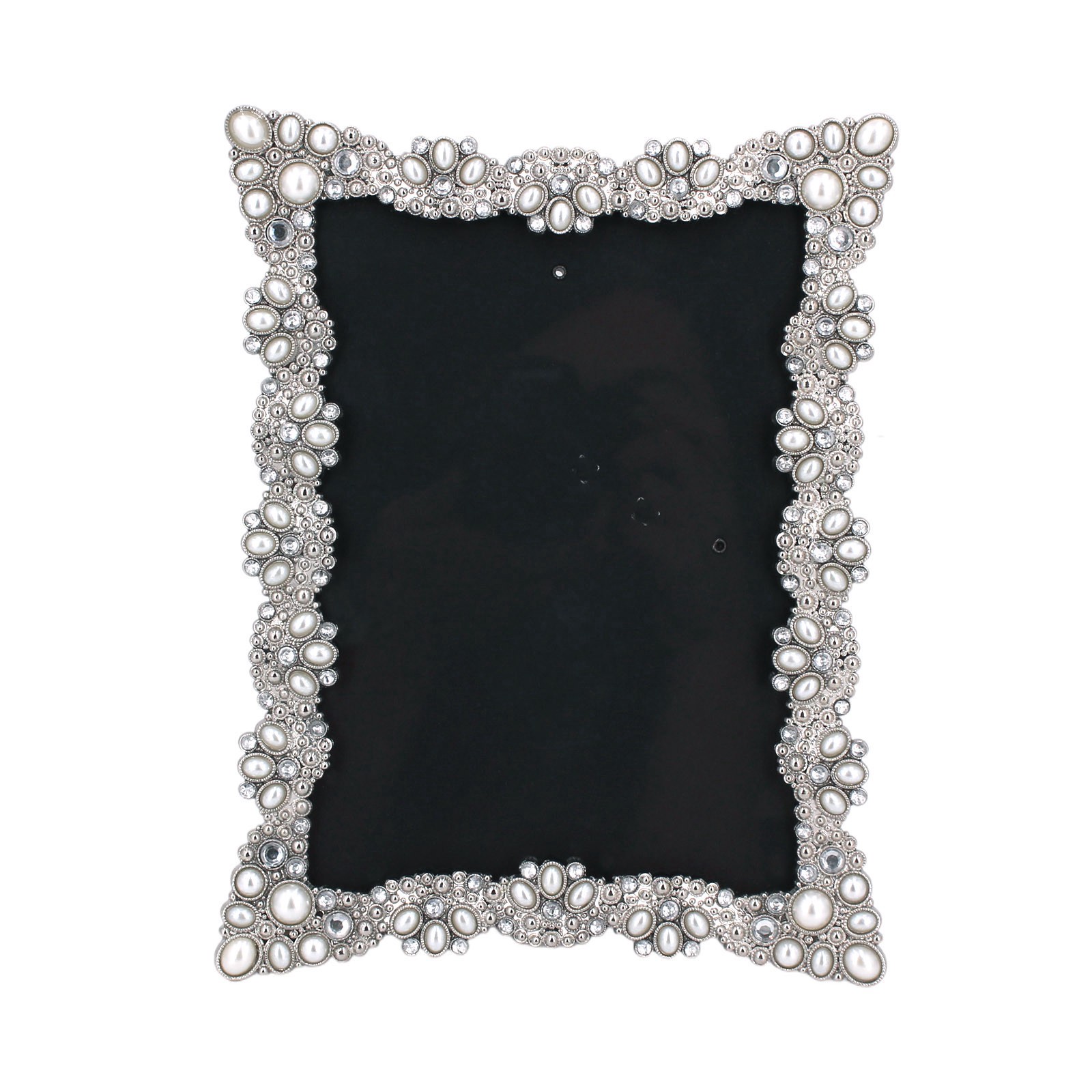 slide 4 of 4, Expressions 5" X 7" Silver Jeweled Metal Frame By Studio Decor, 5 in x 7 in