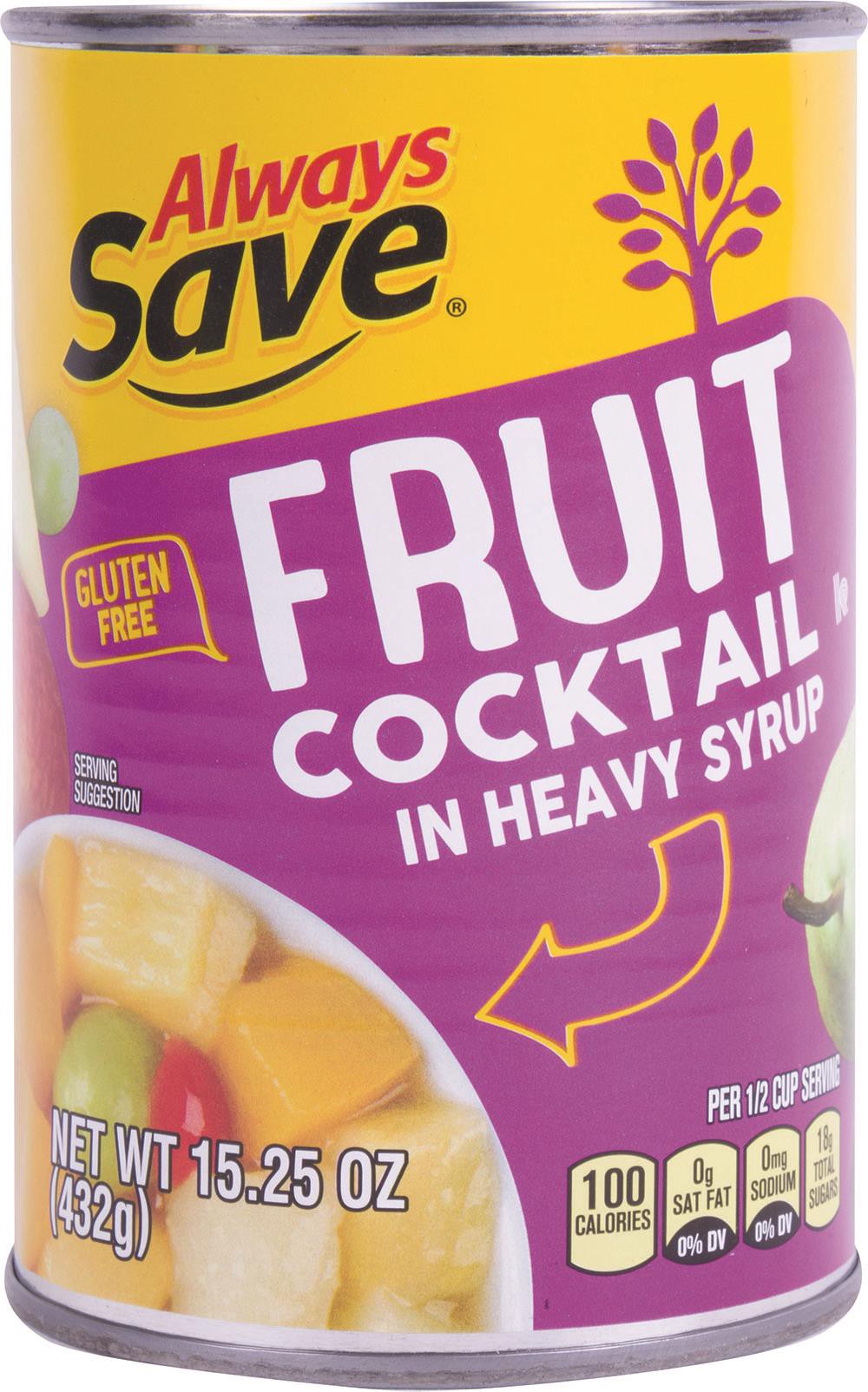 slide 1 of 1, Always Save Fruit Cocktail In Heavy Syrup, 15.25 oz