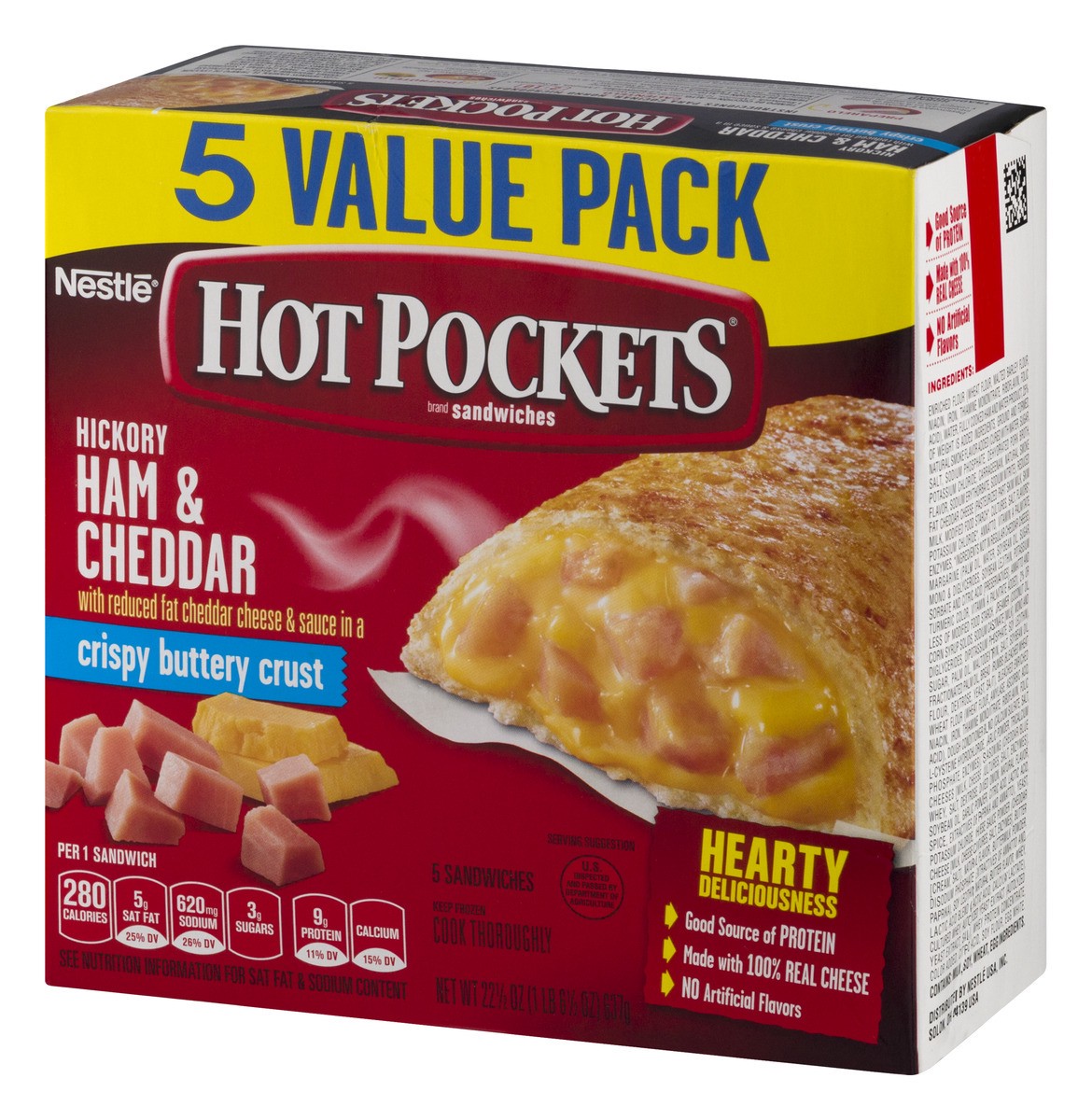 slide 3 of 9, Hot Pockets Frozen Sandwich, 5 ct