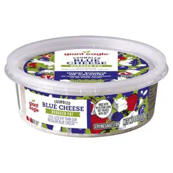 Giant Eagle Crumbled Blue Cheese, Reduced Fat