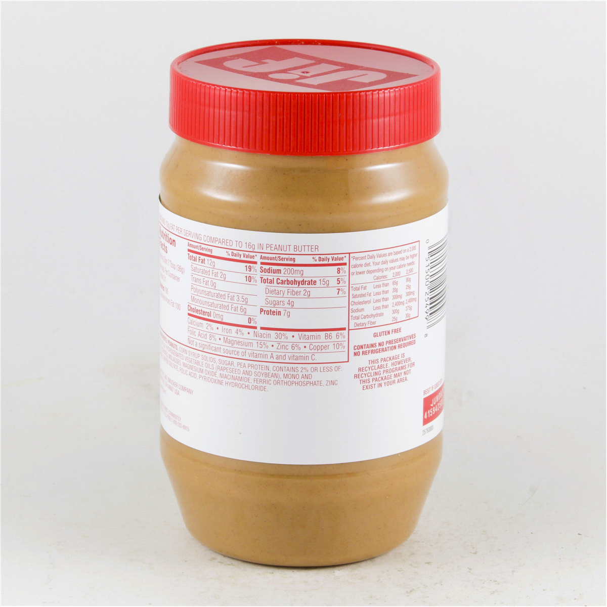 slide 13 of 16, Jif Reduced Fat Creamy Peanut Butter Spread - 60% Peanuts, 40 Ounces, 40 oz