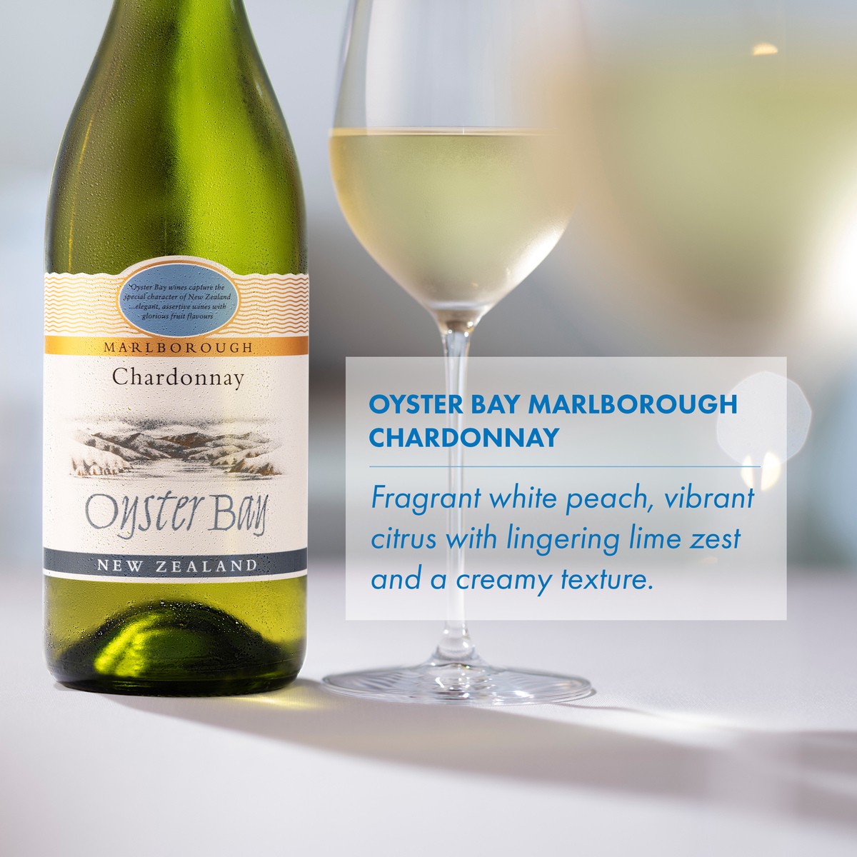 slide 5 of 9, Oyster Bay Chardonnay White Wine, 750 ml