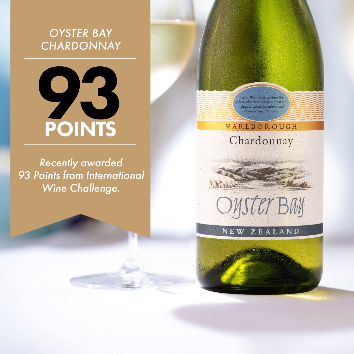 slide 3 of 9, Oyster Bay Chardonnay White Wine, 750 ml