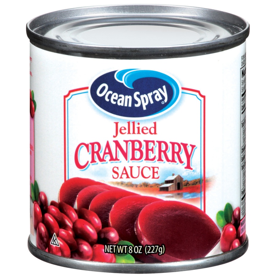 slide 1 of 3, Ocean Spray Cranberry Sauce, 8 oz