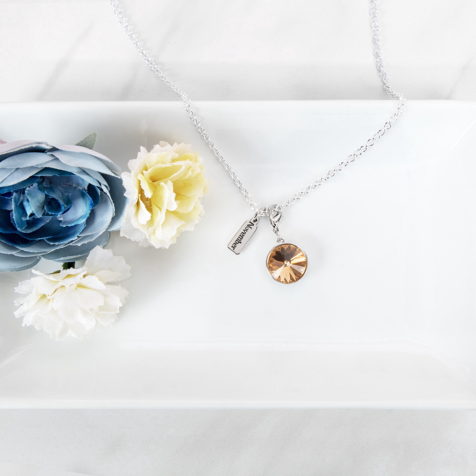 slide 2 of 5, Austrian Crystal Birth Month Charm Set By Bead Landing, 28mm x 13mm