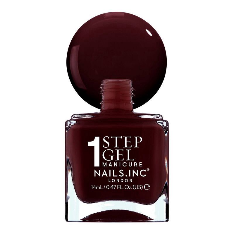 slide 2 of 10, Nails Inc. Go Top Less Billie Nail Polish - Burgundy Creme - 0.47 fl oz, 0.47 fl oz