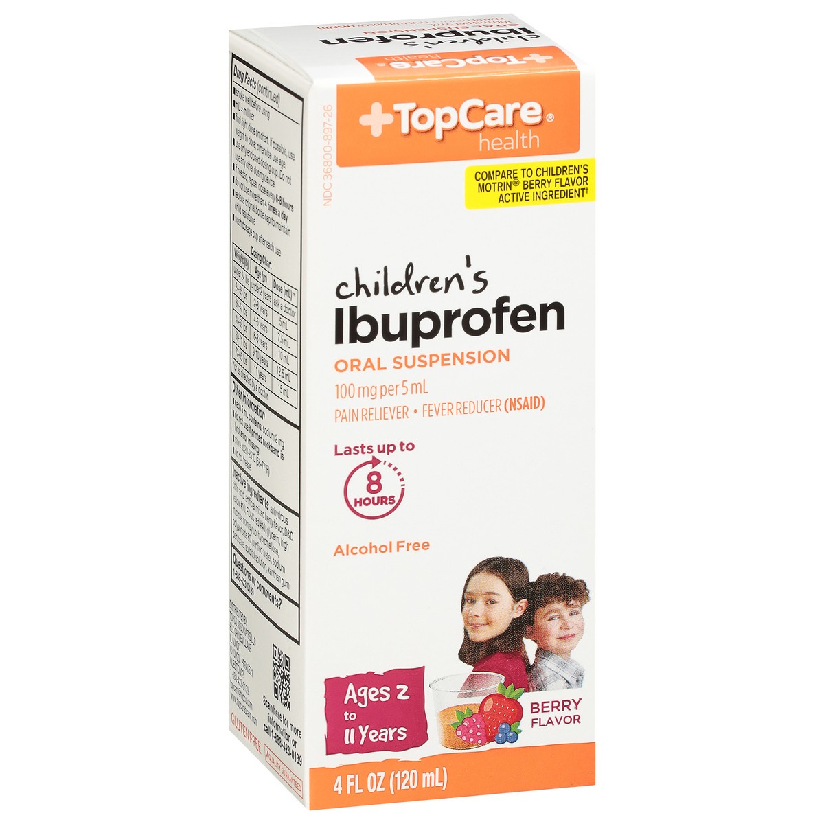 slide 2 of 9, TopCare Childrens Ibuprofen Suspen, 4 oz