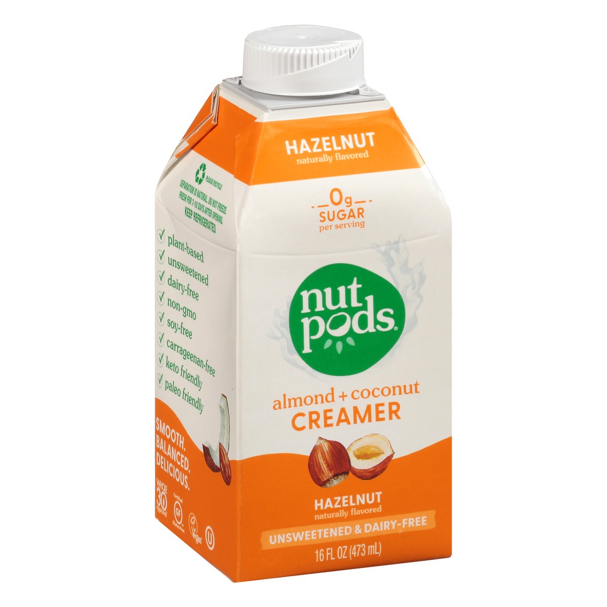 slide 2 of 9, nutpods Almond + Coconut Hazelnut Creamer 16 fl oz, 16 fl oz