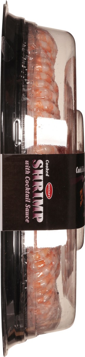 slide 6 of 14, Wholey Cooked Shrimp Ring 61/70 Ct Tail-On Peeled and Deveined 40 Oz, 16 oz