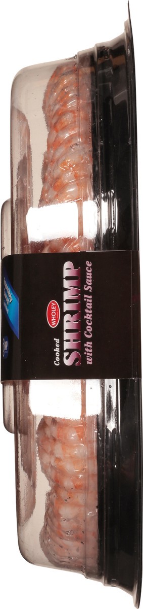 slide 3 of 14, Wholey Cooked Shrimp Ring 61/70 Ct Tail-On Peeled and Deveined 40 Oz, 16 oz