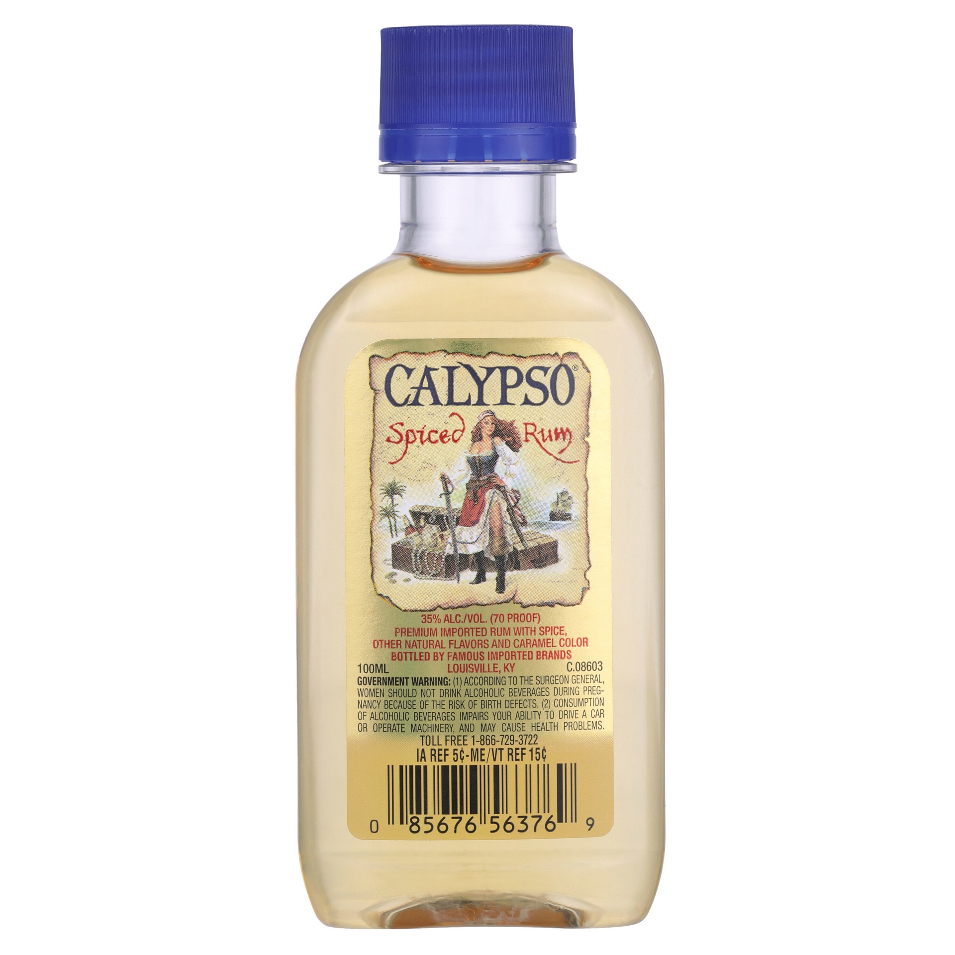 slide 2 of 2, Calypso Spiced Rum 100ml 70 Proof, 100 ml