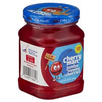 slide 9 of 17, CherryMan Jumbo Topping Maraschino Cherries, 12 oz