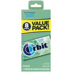 ORBIT Sweet Mint Sugar Free Chewing Gum Bulk, 14 ct (8 Pack)