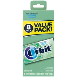 ORBIT Sweet Mint Sugar Free Chewing Gum Bulk, 14 ct (8 Pack)