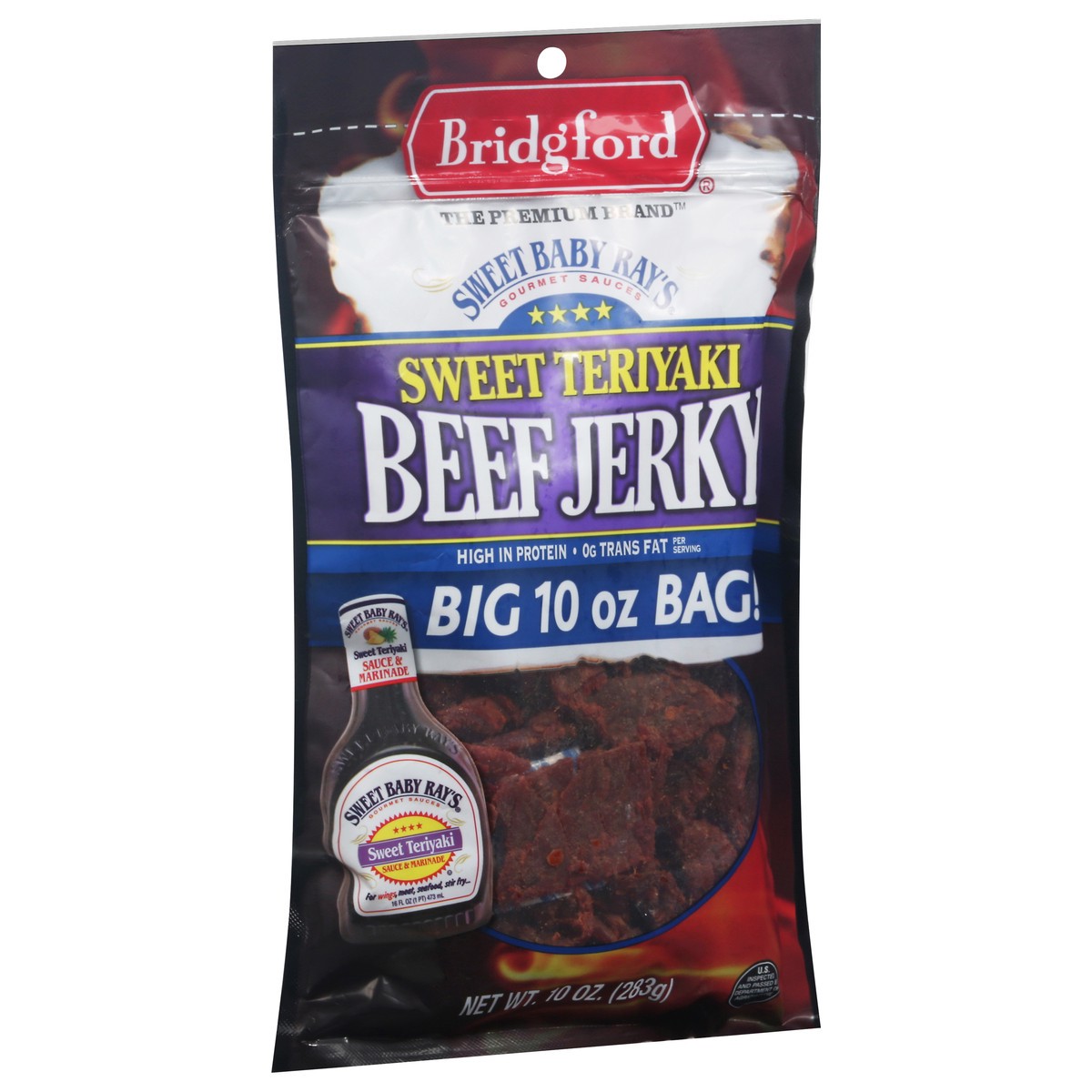 slide 7 of 11, Bridgford Jerky Sweet Baby Rays Teriyaki 10 Oz, 10 oz