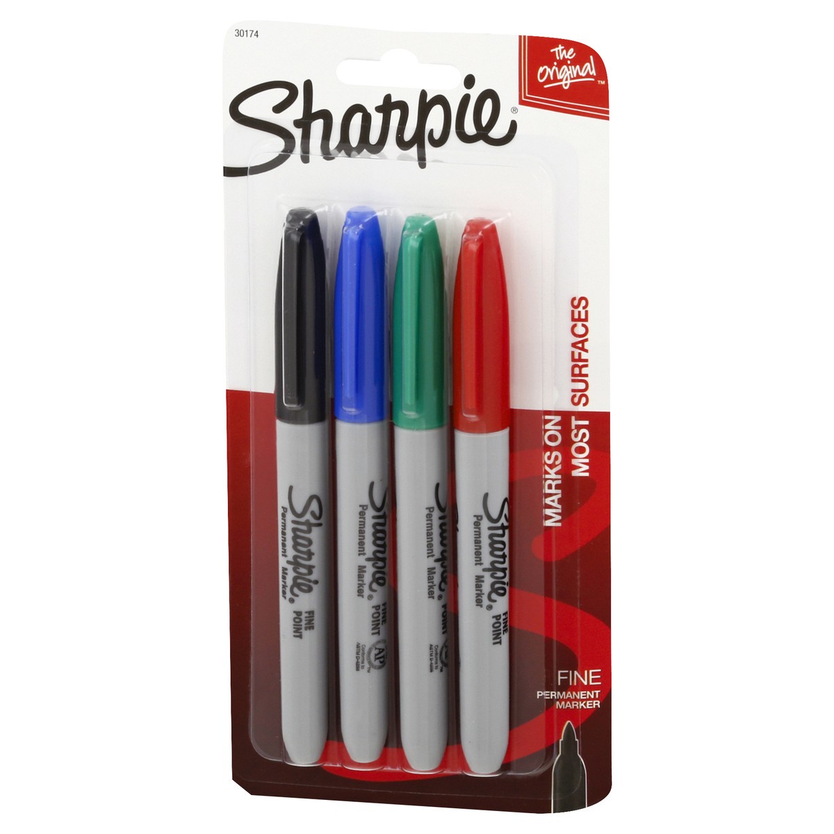 slide 2 of 8, Sharpie Fine Assorted Permanent Marker 4 4 ea, 4 ct