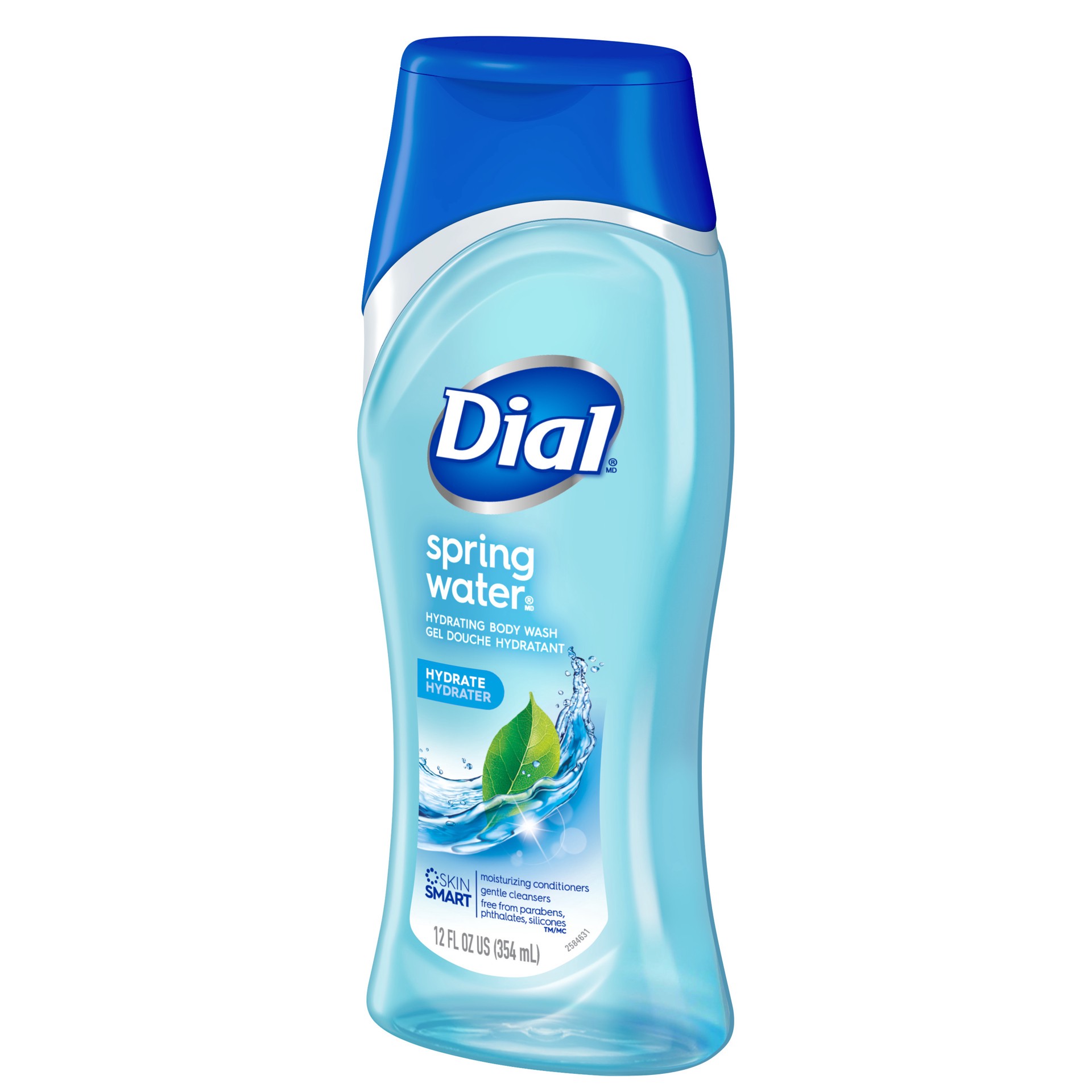 slide 2 of 5, Dial Body Wash, Spring Water, 12 fl oz, 12 fl oz