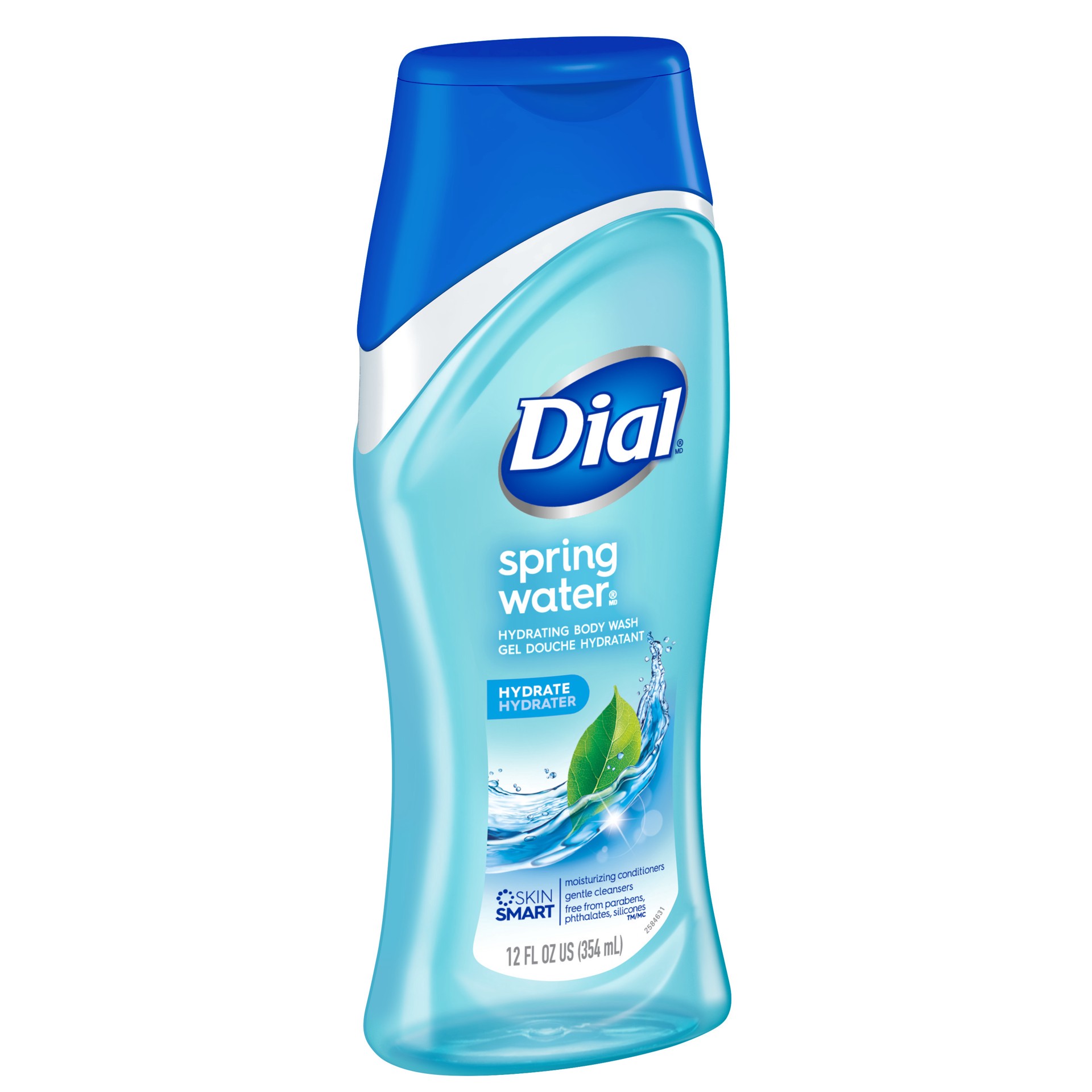 slide 4 of 5, Dial Body Wash, Spring Water, 12 fl oz, 12 fl oz