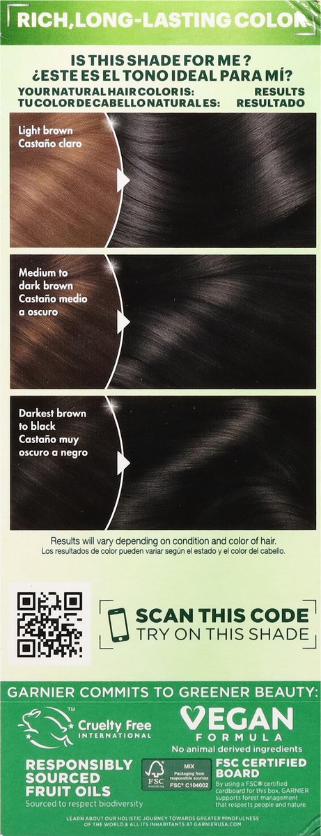 slide 9 of 11, Garnier Black 10 Ultra Creme Permanent Hair Color 1 ea, 1 ct