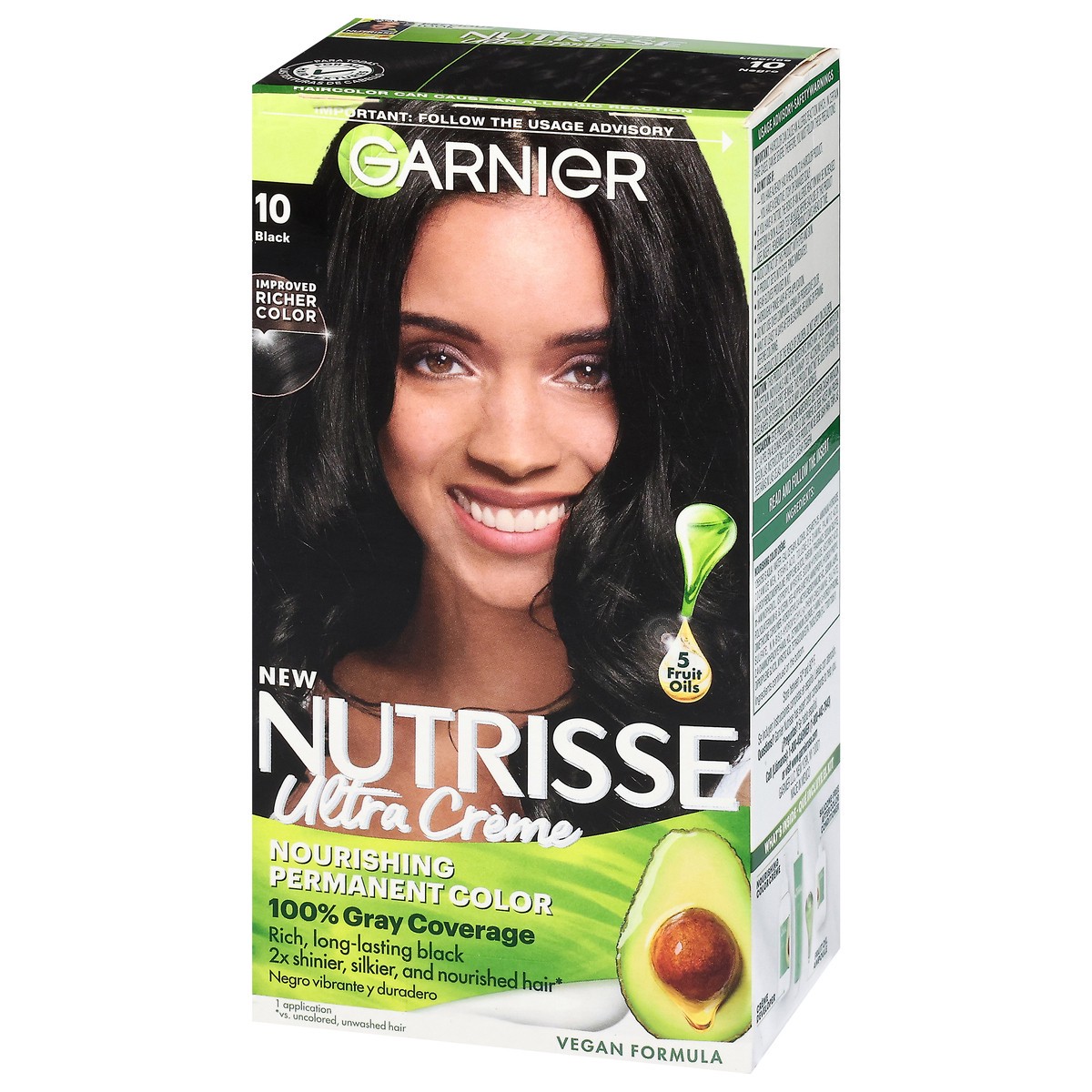 slide 6 of 11, Garnier Black 10 Ultra Creme Permanent Hair Color 1 ea, 1 ct