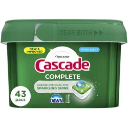 Cascade Fresh Scent Auto Dishwashing Pouch with Liquid & Powder