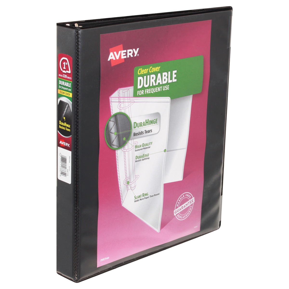 slide 9 of 11, Avery 1 Inch Durable Clear Cover Binder 1 ea, 1 ct