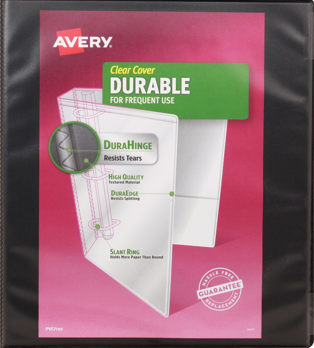 slide 2 of 11, Avery 1 Inch Durable Clear Cover Binder 1 ea, 1 ct