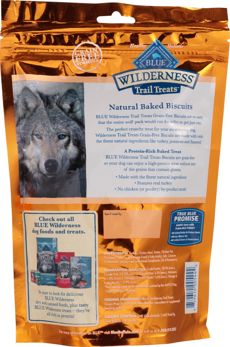 slide 2 of 9, Blue Buffalo Wilderness Trail High Protein Grain Free Crunchy Dog Treats Biscuits 10 oz bag, 10 oz