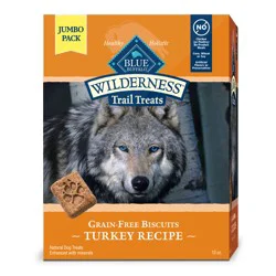 Blue Buffalo Wilderness Trail High Protein Grain Free Crunchy Dog Treats Biscuits 10 oz bag