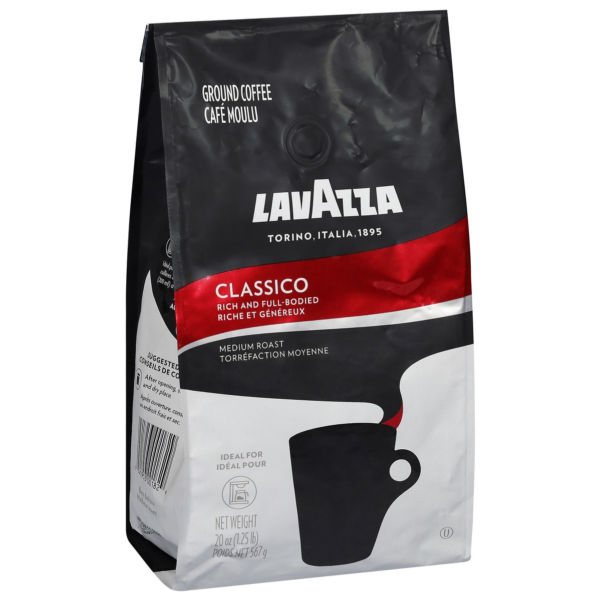 slide 2 of 9, Lavazza Medium Roast Ground Classico Coffee 20 oz, 20 oz