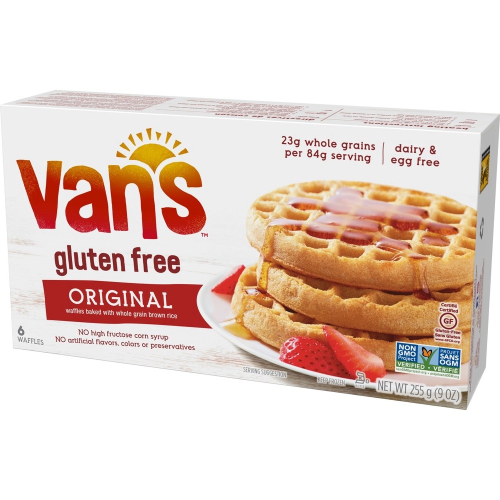 slide 2 of 5, Van's Gluten Free Wheat Waffles, 9 oz