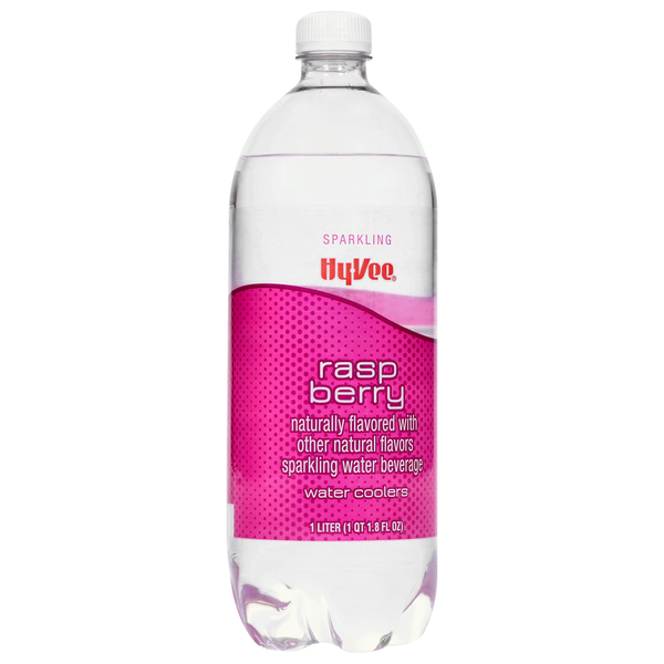 slide 1 of 1, Hy-Vee Raspberry Water Coolers, 1 liter