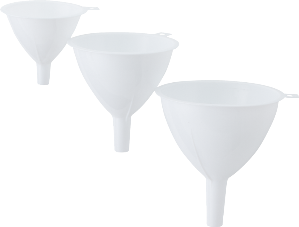 slide 1 of 1, Everyday Living Funnel Set - White, 3 ct