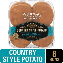 Private Selection Extra Large Country Style Potato Sandwich Buns