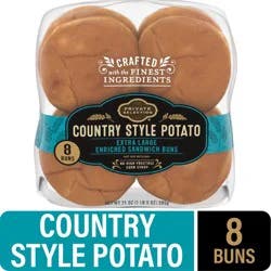 Private Selection Extra Large Country Style Potato Sandwich Buns