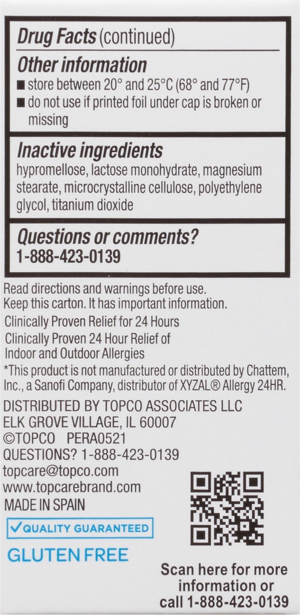 slide 8 of 9, TopCare Health Original Prescription Strength All Day Allergy Tablets 35 ea, 35 ct