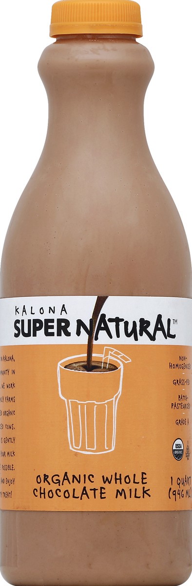slide 2 of 4, Kalona Supernatural Organic Whole Chocolate Milk, 32 fl oz