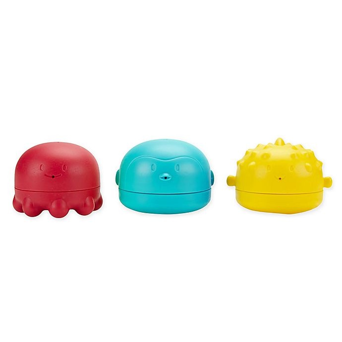 slide 1 of 7, Ubbi World Squeeze Bath Toys, 3 ct